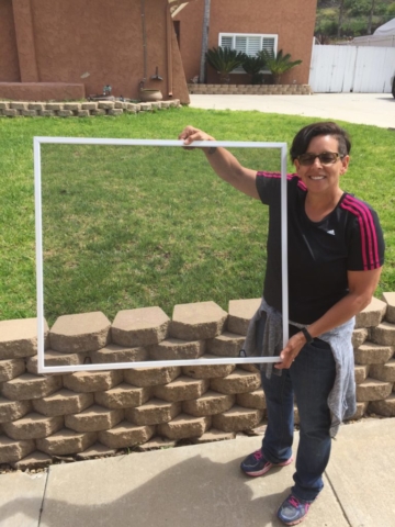Kris with replacement window screen